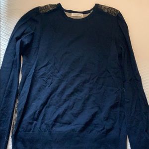Equipment navy sweater